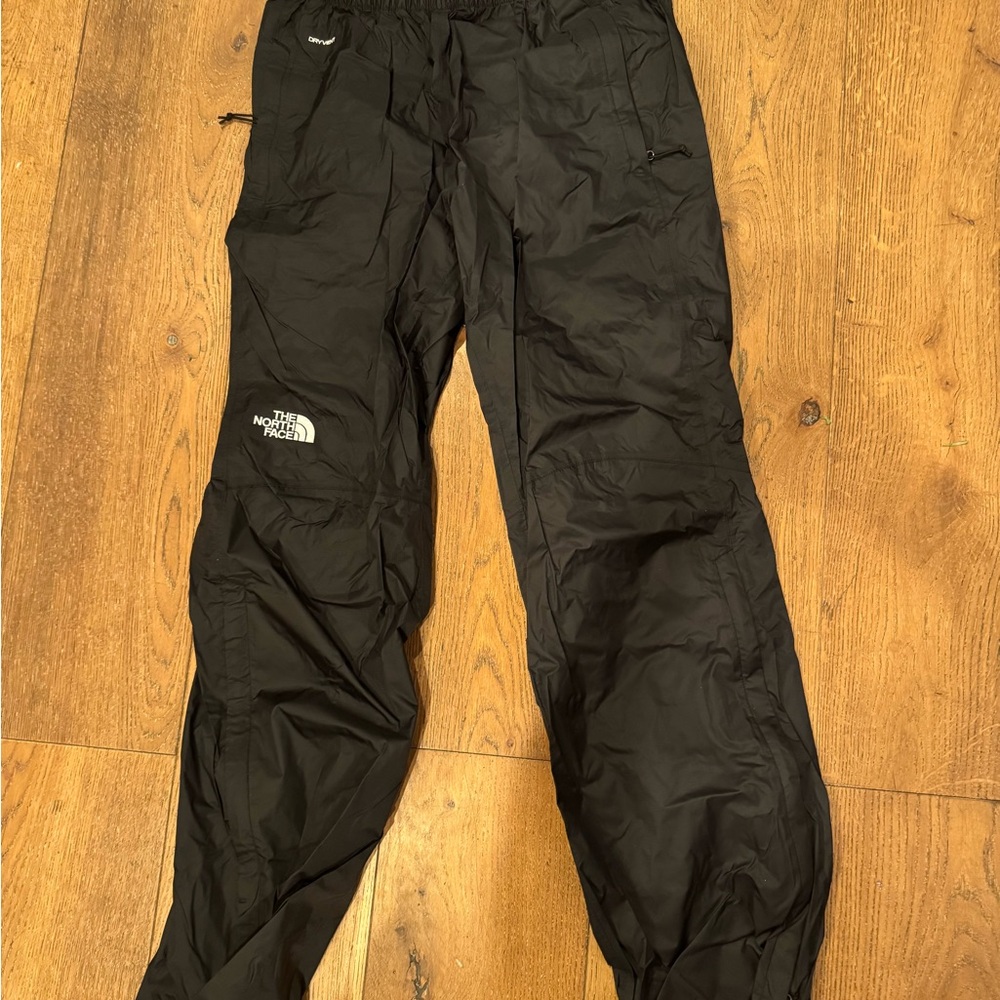 The North Face Men's Antora Black Dryvent rain pants M Med Medium
